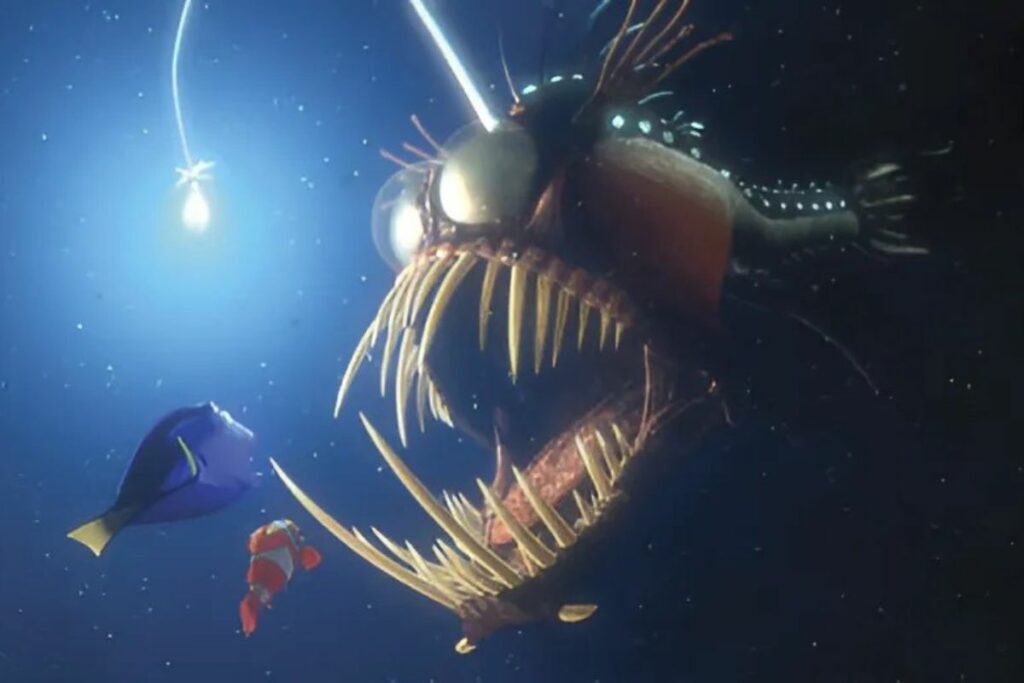 Películas como ‘Buscando a Nemo’ han llevado al terreno de la animación al pez diablo negro. Foto: IMDb.