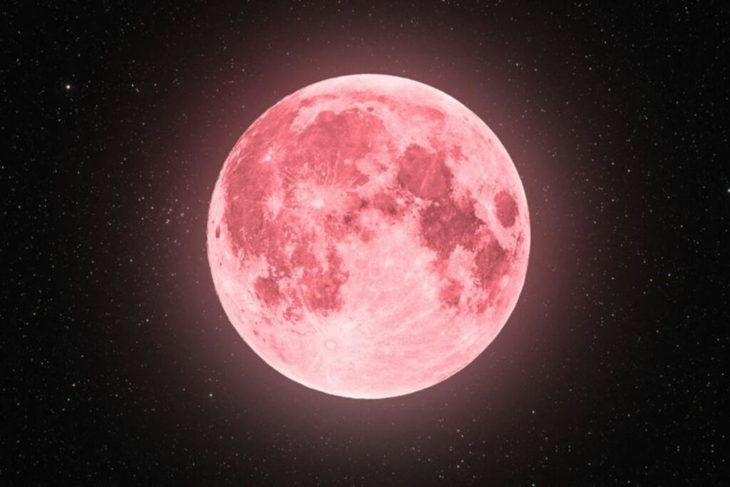 La Luna Rosa se verá desde Ecuador (imagen referencial). Foto: Cortesía Observatorio Astronómico de Quito.