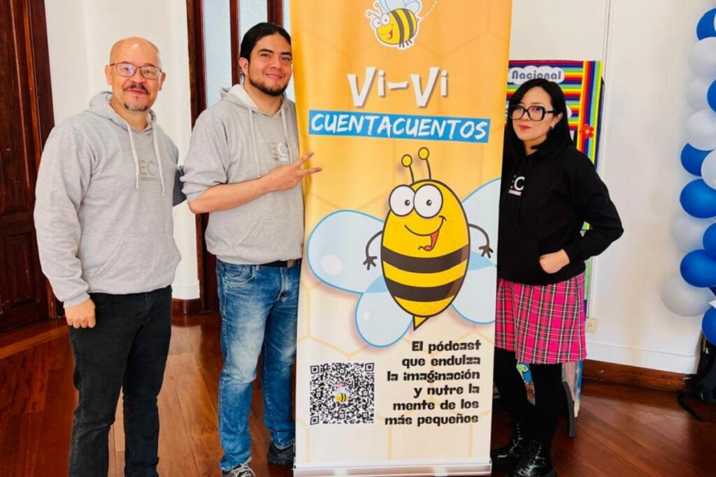 De izquierda a derecha: Oscar Alvarez, Richard Jiménez y Ana Guerrero. Foto: Cortesía.