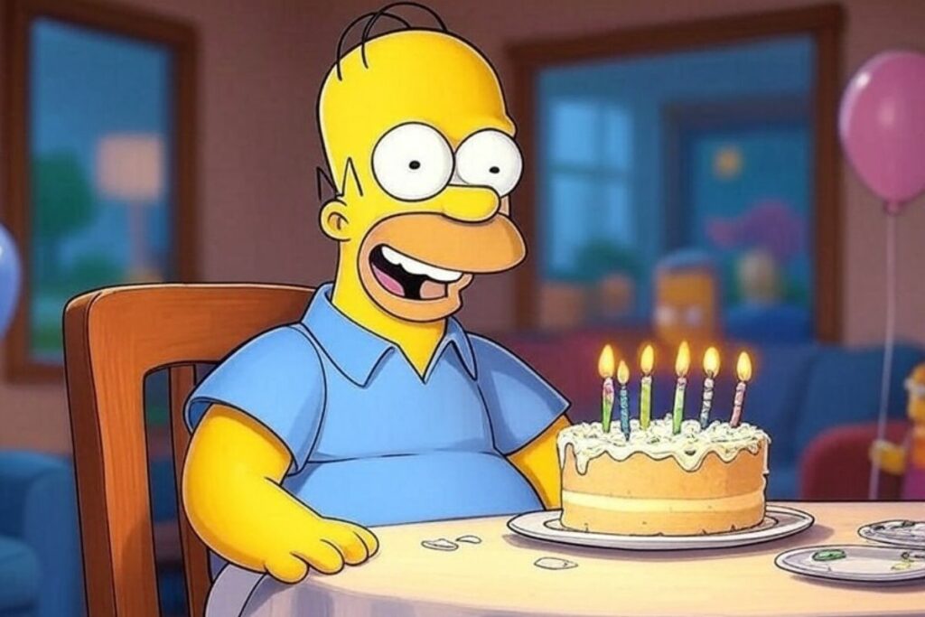 Homero es uno de los personajes más queridos de la serie 'Los Simpson'. Foto: Grok.