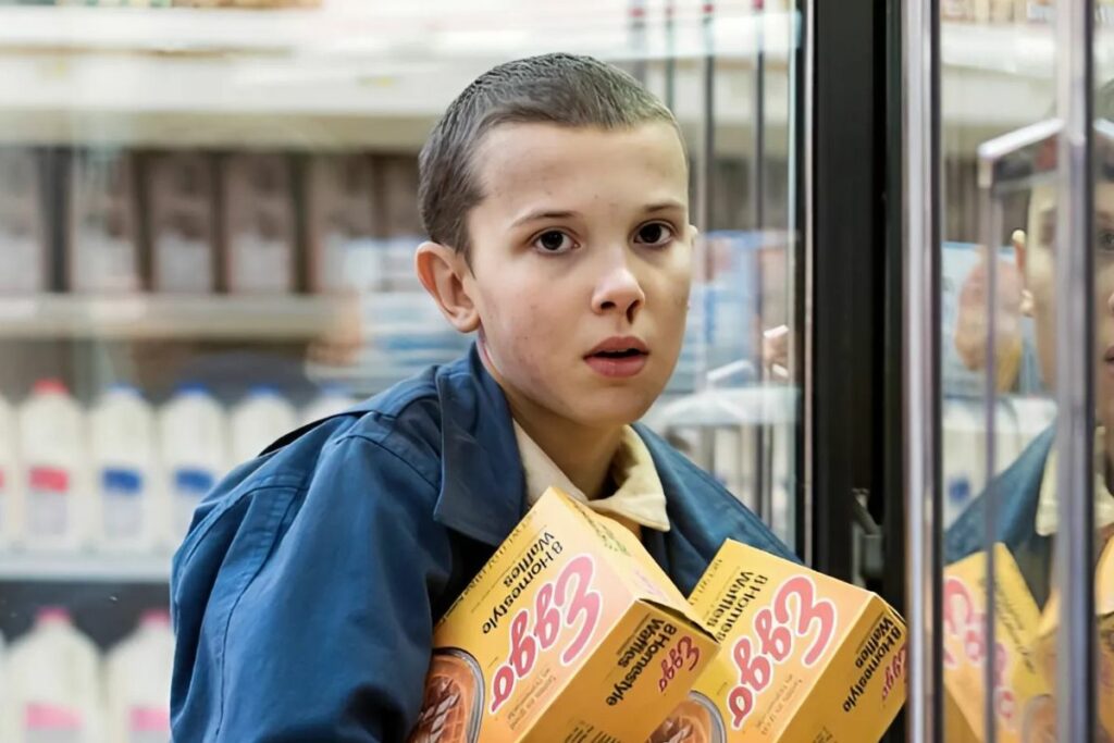 Millie Bobby Brown encarna a Eleven en 'Stranger Things'.