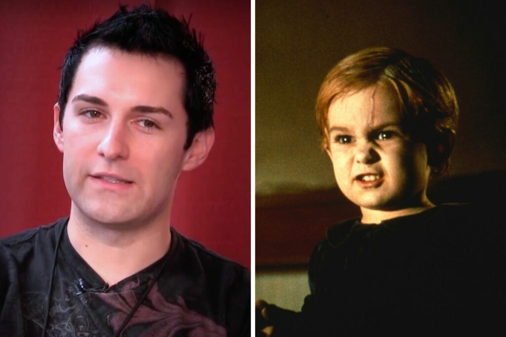 Miko Hughes en la actualidad y a los 2 años.