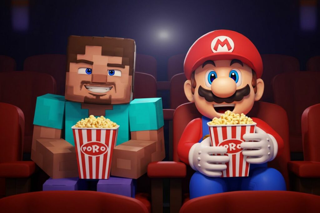 Las películas de videojuegos ya no fallan. 'Mario' y 'Minecraft' lo confirman. Foto: ImageFX.