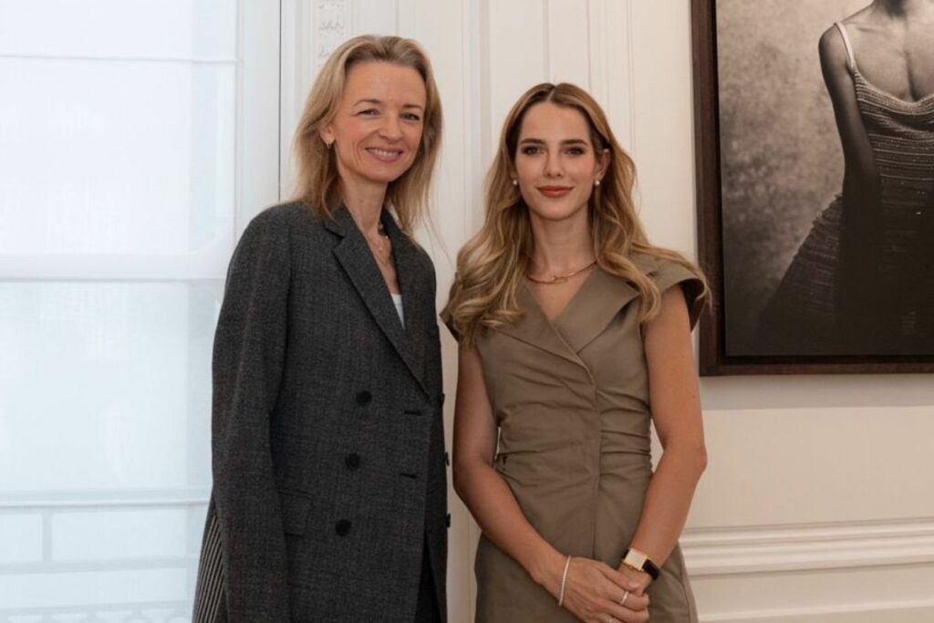 Lavinia Valbonesi mantuvo un encuentro con Delphine Arnault, CEO de Dior. Foto: X Lavinia Valbonesi.