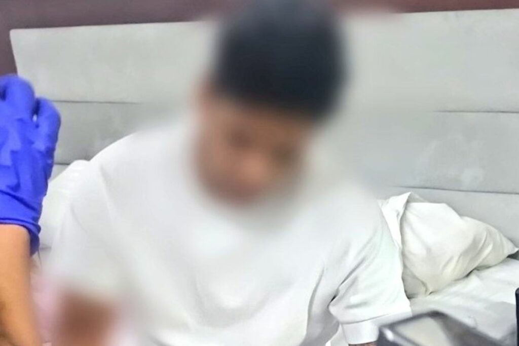 El detenido se encontraba en un domicilio con seguridad blindada. Foto: X Policía Nacional