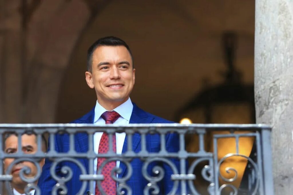 Daniel Noboa, presidente del Ecuador. Foto: EFE