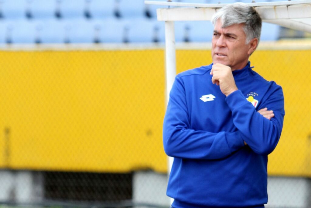 Marcelo Zuleta durante un partido con El Nacional en el 2019.