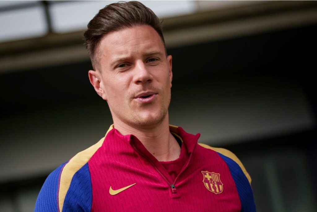 Marc-André ter Stegen cometió un insólito error en la victoria del FC Barcelona sobre el Valencia por La Liga 23/24. Foto: Facebook FC Barcelona.