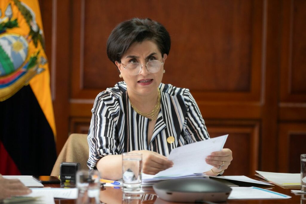 La canciller de Ecuador, Gabriela Sommerfeld, se refirió al juicio político en su contra, a través de un comunicado.