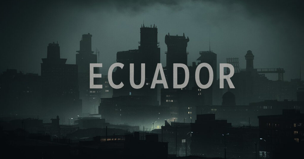 La oferta de producción de energía no creció al mismo ritmo que la demanda de un país cada vez más interconectado. Imagen generada en Ideogram con el prompt: Ecuador a obscuras.