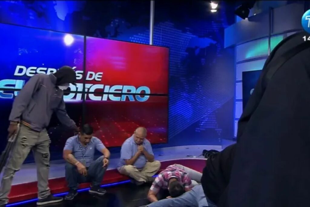 TC Televisión el día de la toma. Foto: captura de pantalla.