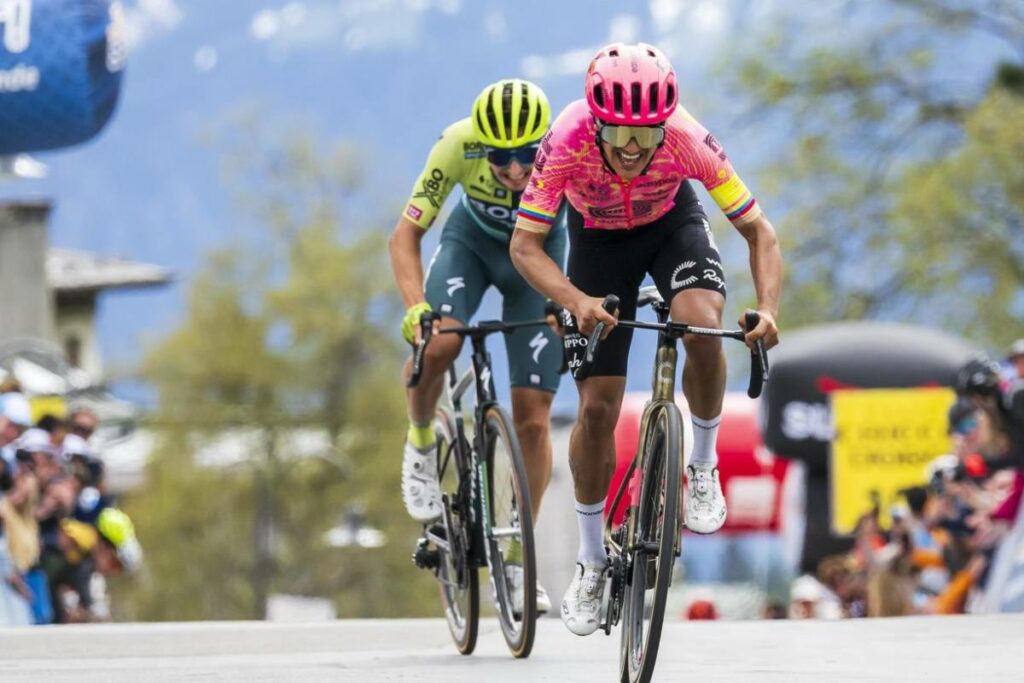 Richard Carapaz logró el séptimo lugar en el Tour de Romandía. Foto: EFE