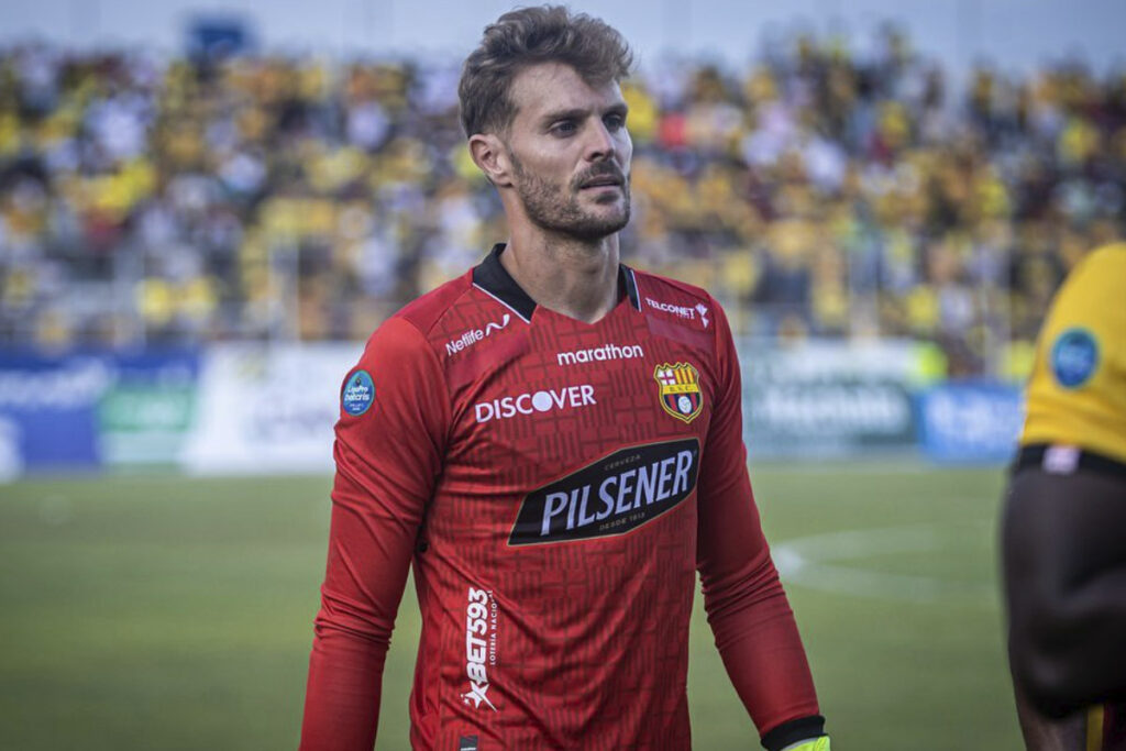 Javier Burrai con Barcelona SC en agosto de 2022.