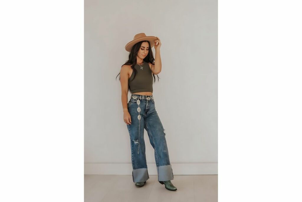 Cuffed jeans. Foto: Pinterest