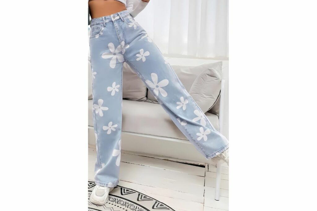 Jeans con estampados. Foto: Pinterest