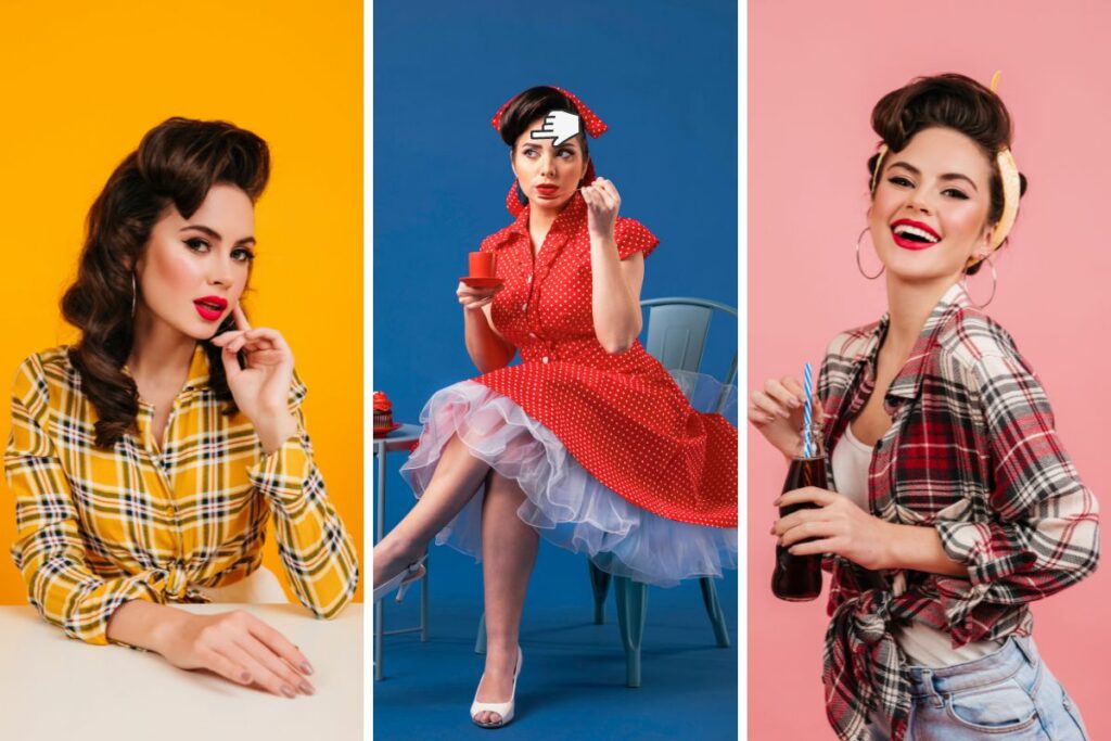 Las mujeres pin-up alcanzaron su apogeo de popularidad durante las décadas de 1940 y 1950. Foto: Freepik