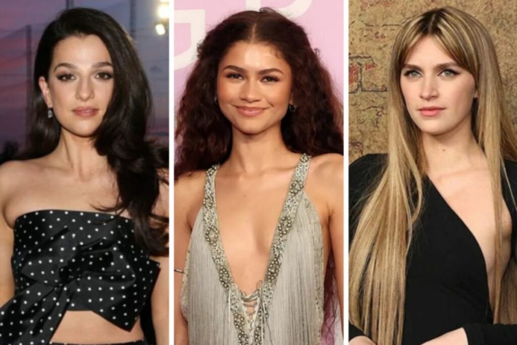 Actrices Marisa Abela, Zendaya y Nell Tiger Free. Foto: IMDB