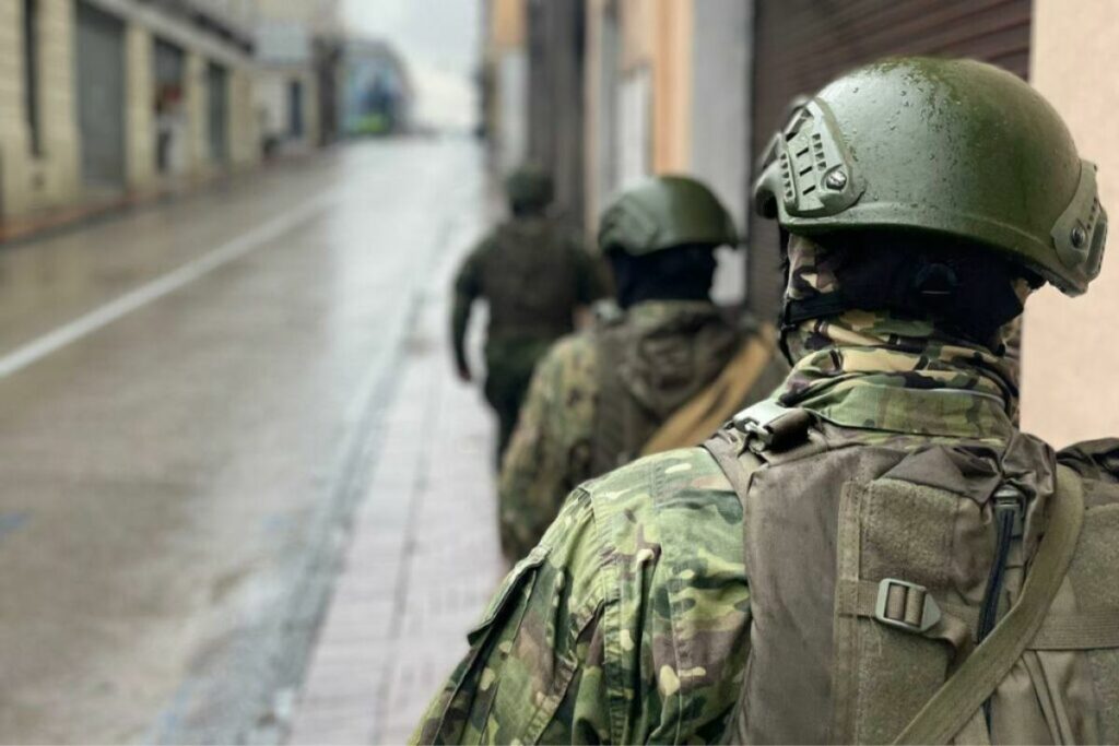 Un nuevo estado de excepción está entre los planes del presidente Daniel Noboa. Foto: cortesía Fuerzas Armadas