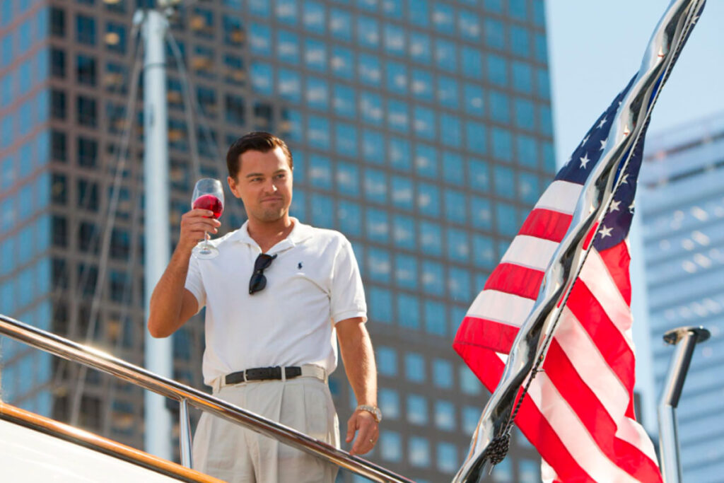 Leonardo DiCaprio in 'El lobo de Wall Street'. Foto: Tomada de IMDb.