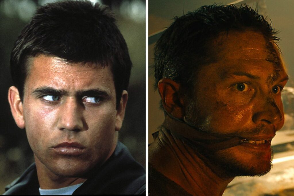 Mel Gibson y Tom Hardy han interpretado el personaje de Max en la saga. Fotos: IMDB