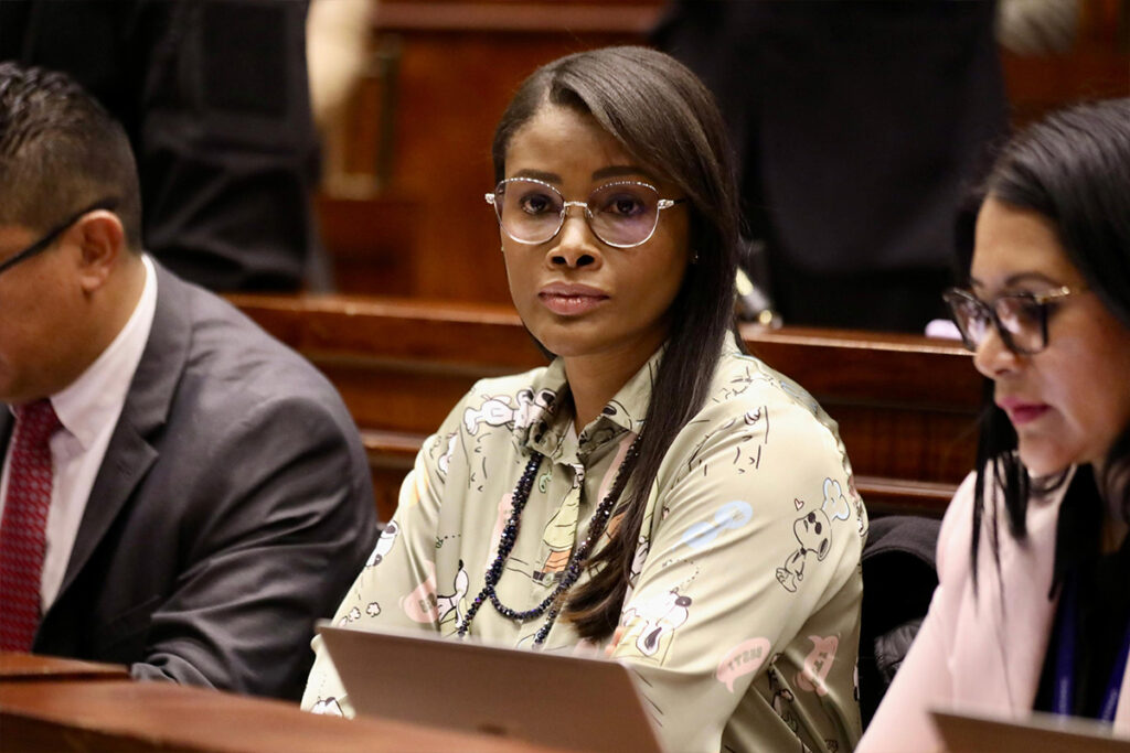 La fiscal, Diana Salazar abandonó su comparecencia ante la Comisión de Fiscalización en la Asamblea Nacional, el 13 de mayo de 2024.