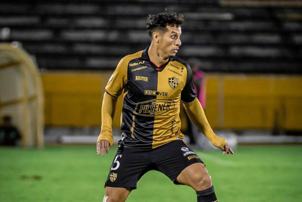Jesús Trindade en el último partido de Barcelona SC antes de enfrentar a Liga de Quito.