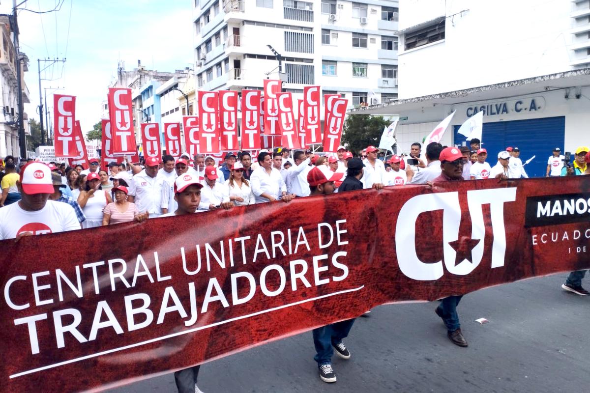 Marcha por el Día del Trabajo movilizó a miles de guayaquileños - El ...