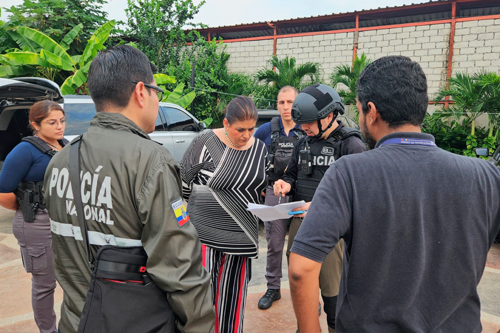 La presencia policial según Mónica Palencia, ministra del Interior, se debe a varias razones. Foto: X Mónica Palencia