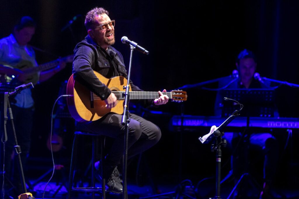 Juan Fernando Velasco durante su gira en Colombia. Foto: Cortesía