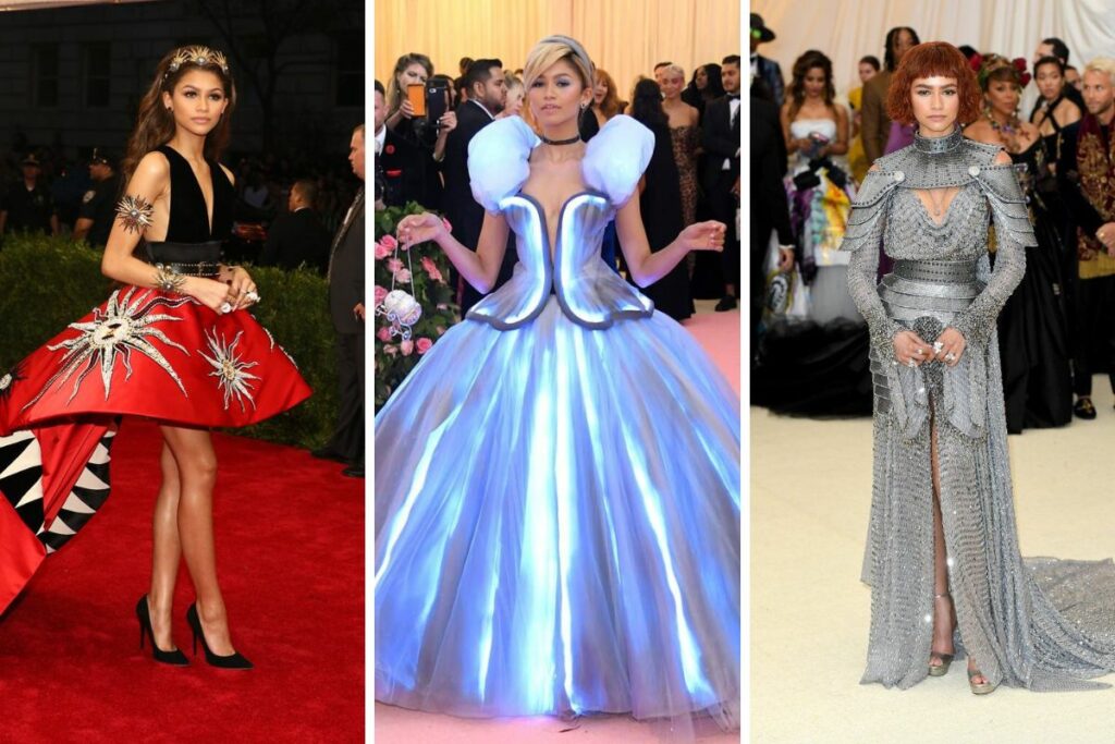 Zendaya como invitada a la Gala Met. Fotos: Pinterest