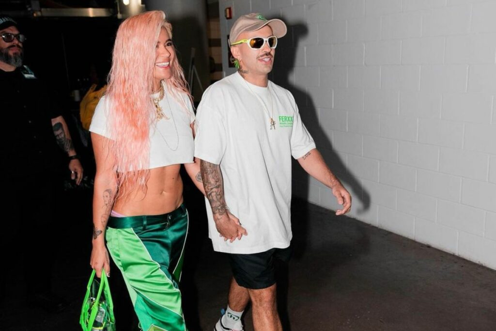 Karol G y Feid juntos. Foto: Instagram de fans