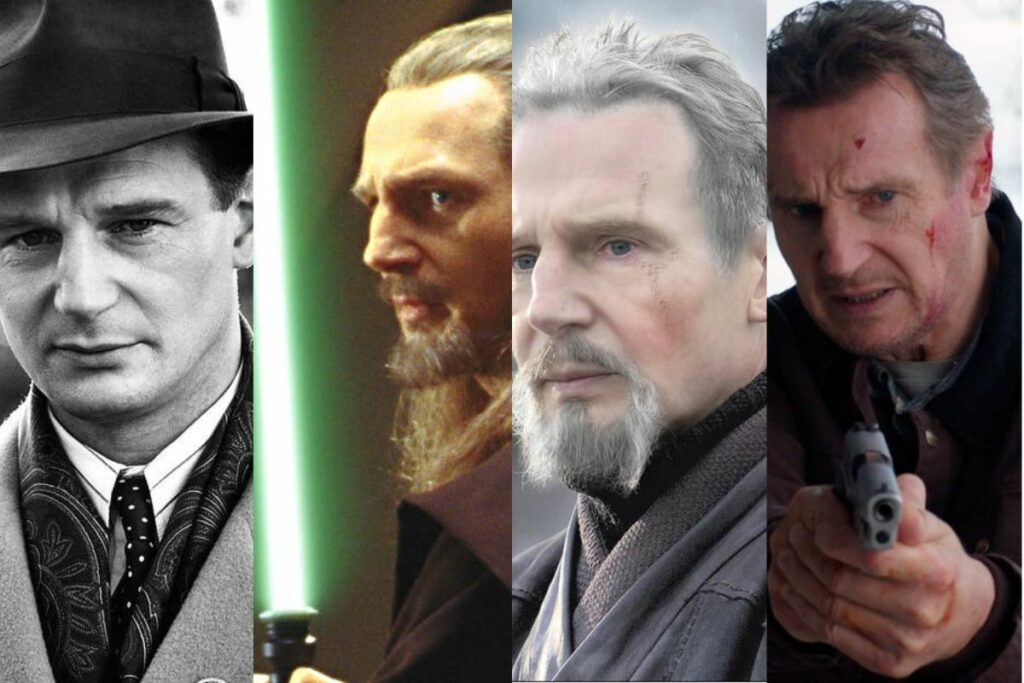 Liam Neeson, conocido por su versatilidad y roles icónicos como maestro Jedi y mentor de Batman. Foto: Captura de pantalla.