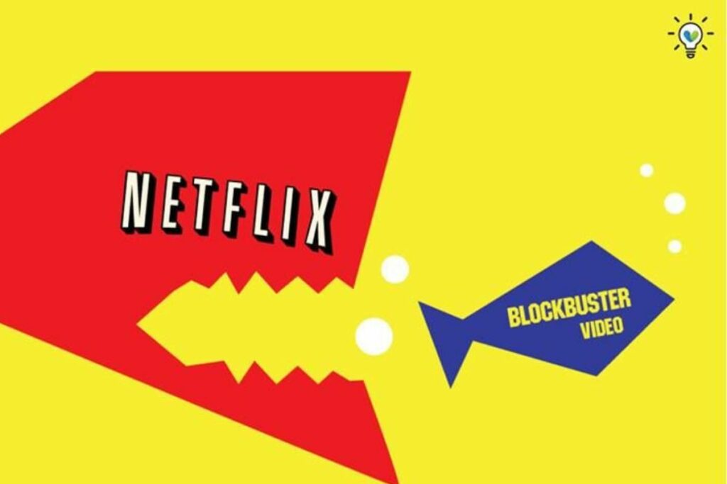 La relación entre Netflix y Blockbuster marcó el declive del reinado de los videoclubs. Foto: Pinterest.