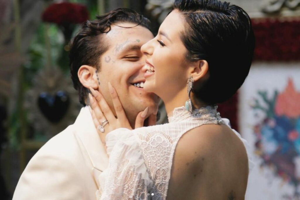 Ángela Aguilar y Christian Nodal enviaron su primer mensajes como esposos. Foto: Instagram