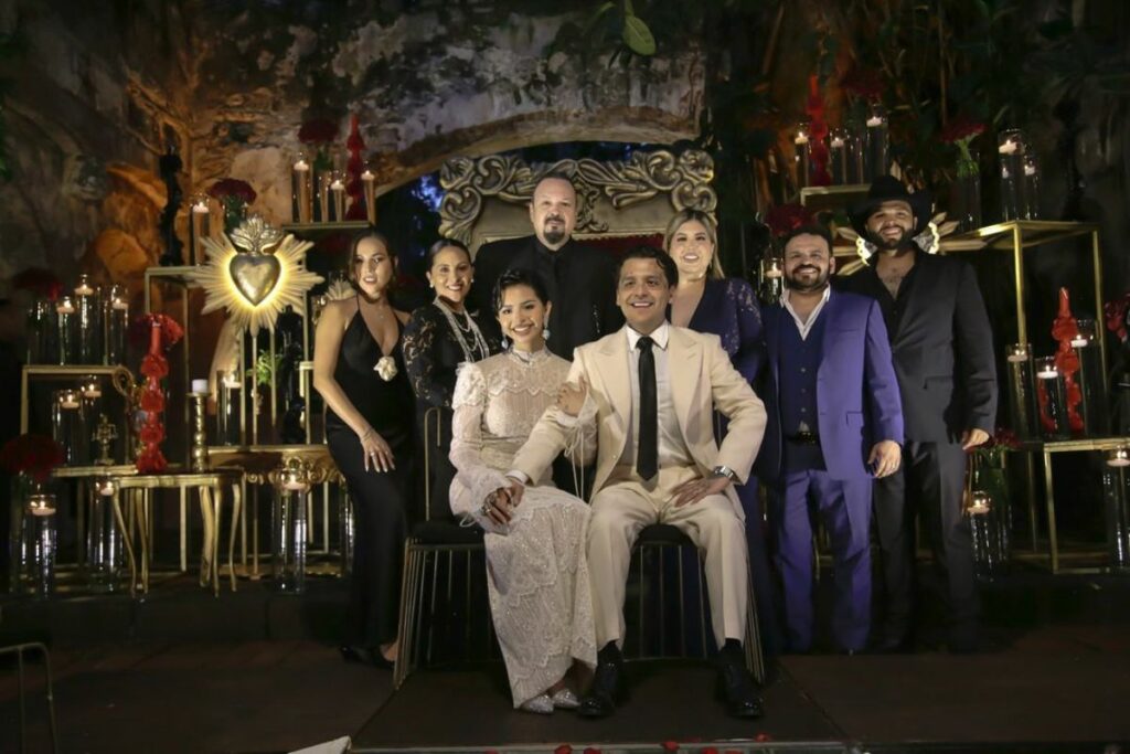 Christian Nodal y Ángela Aguilar se casaron el miércoles 24 de julio de 2024 en Cuernavaca, Morelos (centro-sur de México). Foto: Instagram de Pepe Aguilar