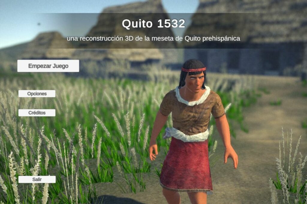 Antarki, el protagonista del videojuego, es un 'chasqui' encargado de buscar y recolectar objetos. Foto: Cortesía Museo Precolombino Casa del Alabado.