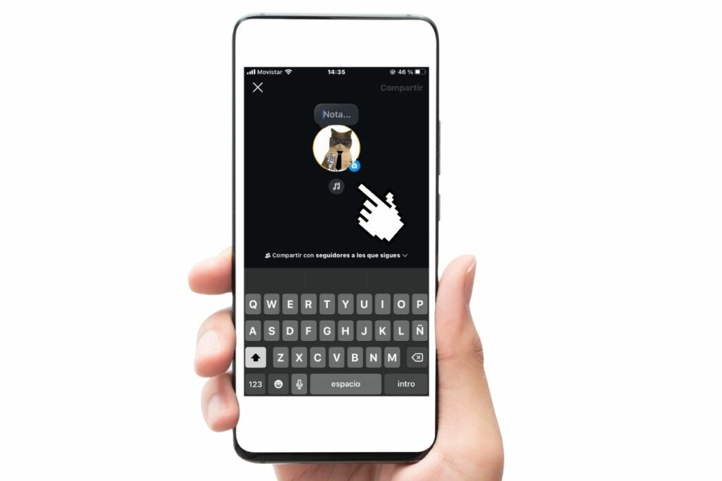  Los videos en las Notas de Instagram sirven para reemplazar la imagen de perfil y ofrecer una reacción visual. Foto: Captura de pantalla.