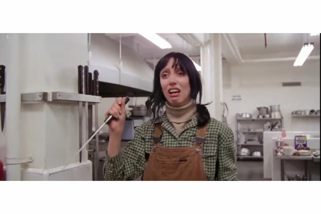 La película 'El Resplandor' capturó el terror de Wendy Torrance de forma magistral. Foto: Pinterest
