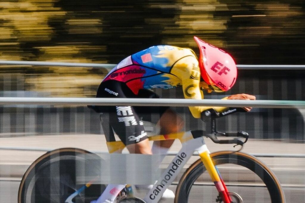 Richard Carapaz durante su participación en la Vuelta a España.
