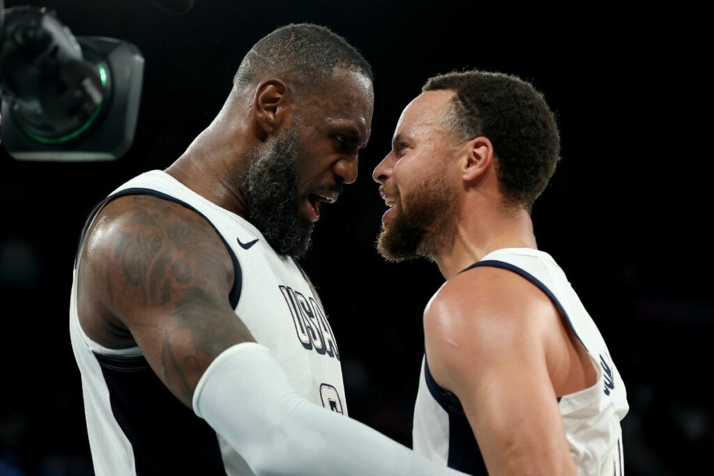 LeBron James y Stephen Curry fueron las figuras de Estados Unidos en la semifinal de baloncesto de los Juegos Olímpicos de París 2024.