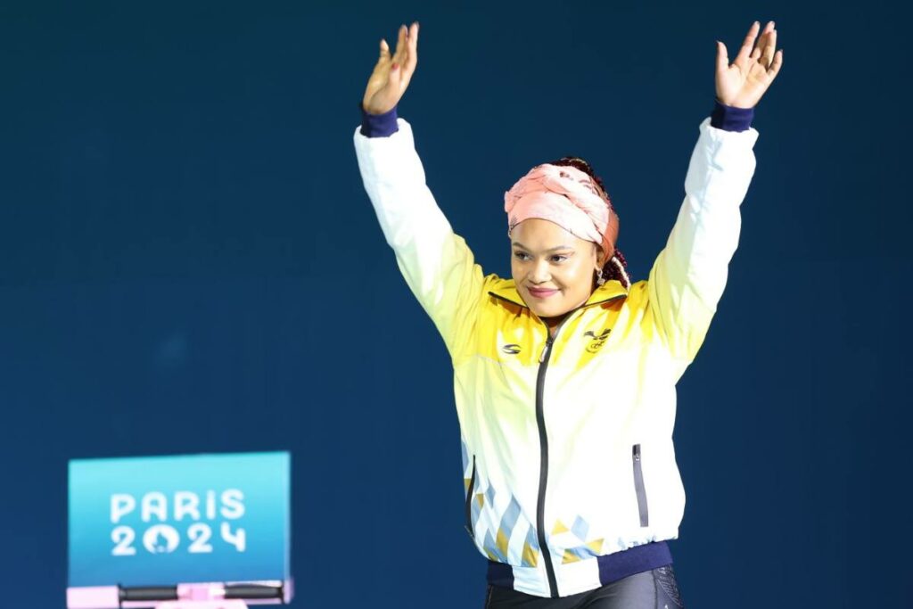Neisi Dajomes compite en los Juegos Olímpicos París 2024.