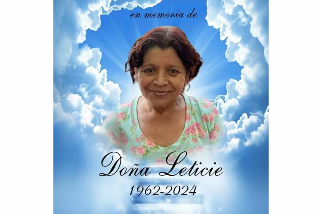 Los rumores sobre la muerte de Doña Lety, avivados por una imagen. Foto: Infobae.