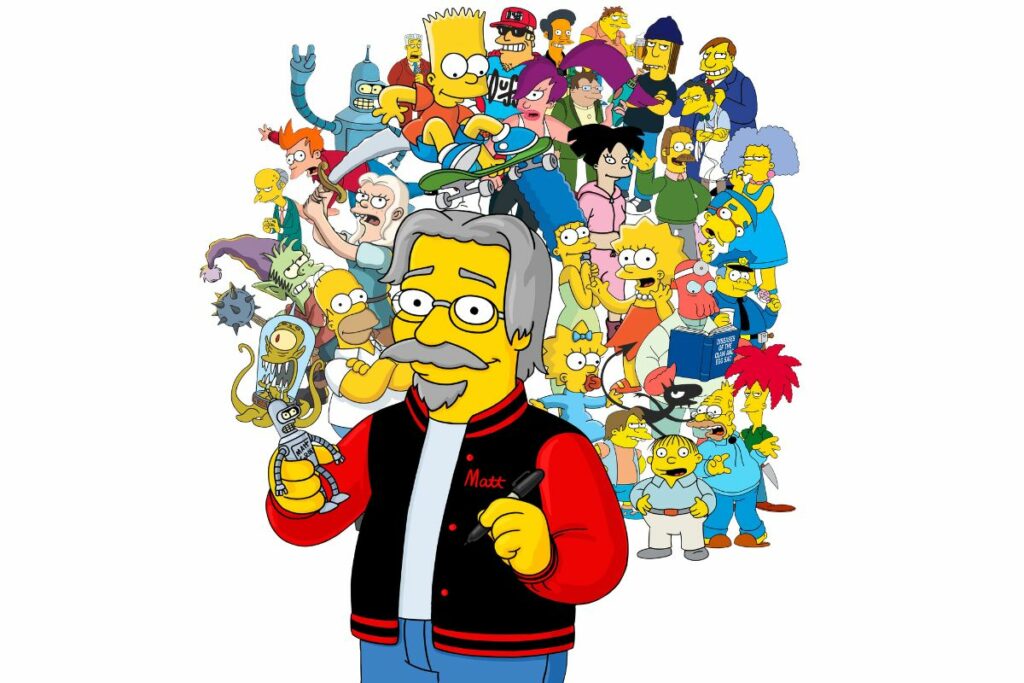 Matt Groening, con humor, pidió menos hostilidad en redes sociales hacia su figura. Foto: Pinterest.