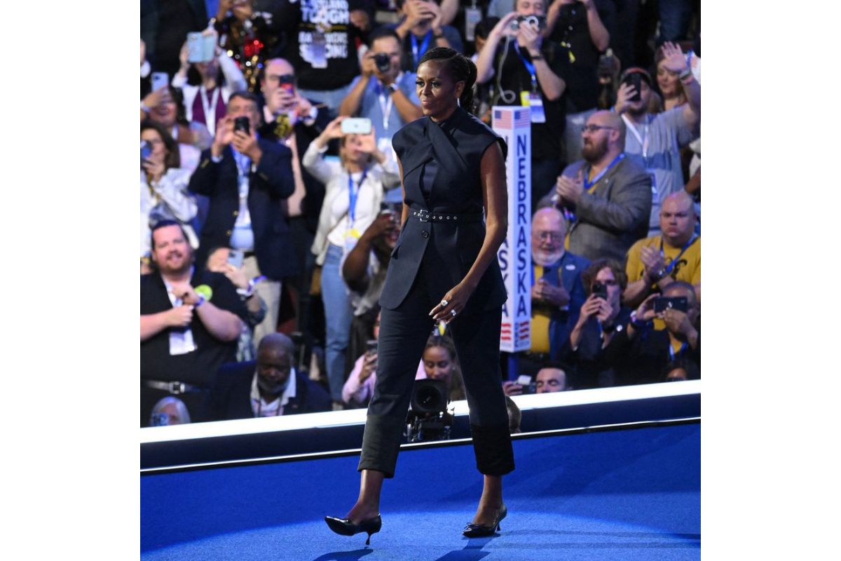 Michelle Obama y su elección de moda en la DNC - El Comercio