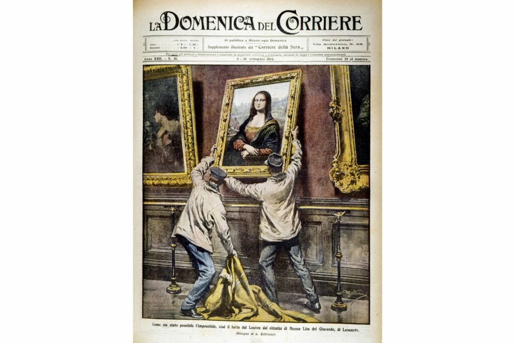 La policía francesa ofreció una recompensa de 25,000 francos por pistas que llevaran a la recuperación de la Mona Lisa. Foto: historia.nationalgeographic.com.es.