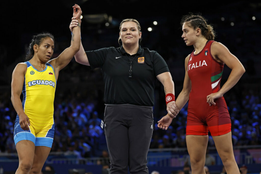Luisa Valverde representando a Ecuador en París 2024.