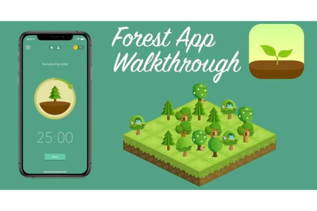 Forest ayuda a los estudiantes a mantenerse enfocados al plantar un árbol virtual. Foto: graffica.info.