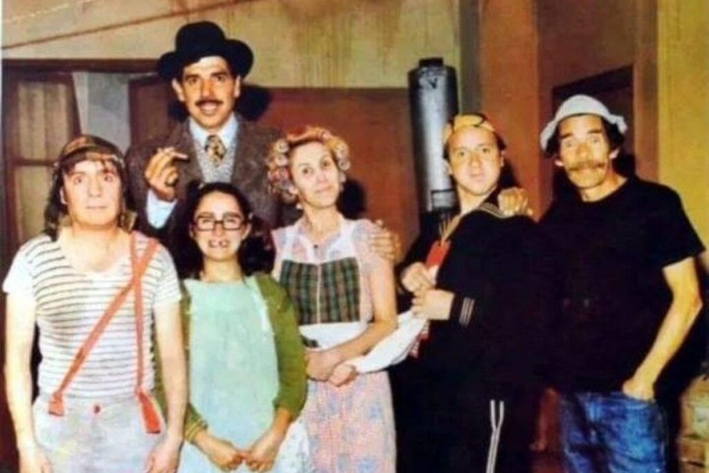 Parte del elenco de 'El Chavo del Ocho'. Foto: Pinterest