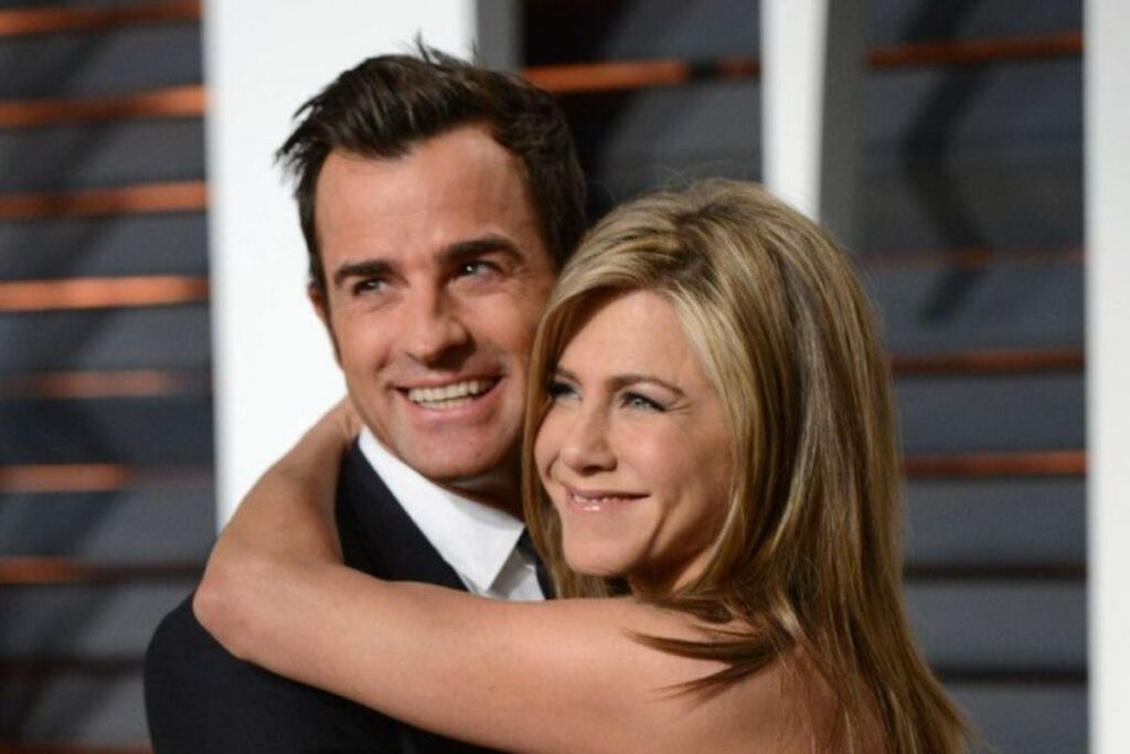 Con Justin Theroux.