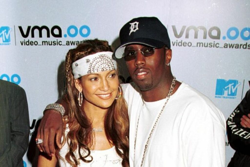 P. Diddy con JLo. Foto: Pinterest